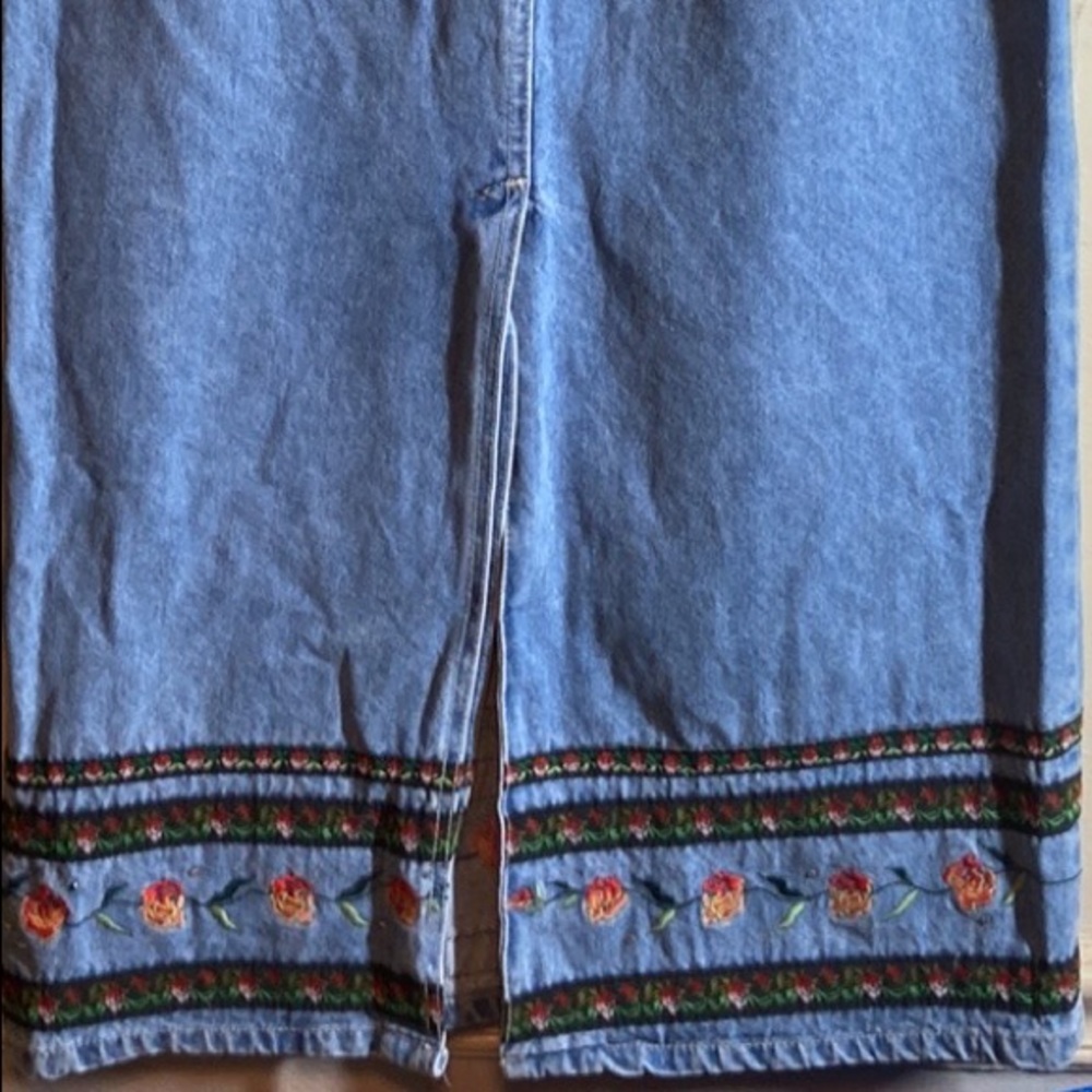 Vintage Denim Maxi Skirt - Picture 7 of 9